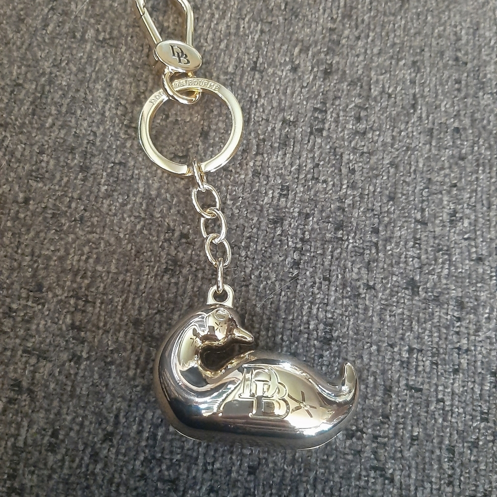 Dooney&Bourke Duck key ring "solid brass".